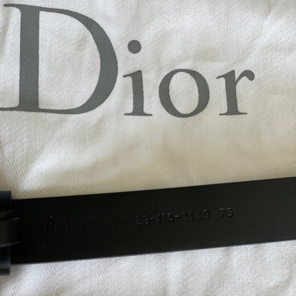 ?Christian Dior leather saddle belt main image 4